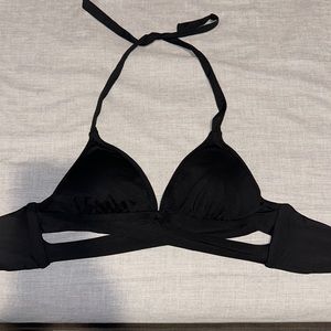 black bikini top